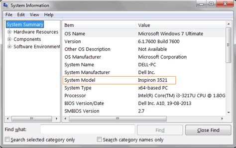 How to Find Model Name .